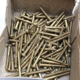 105x Foxford Round Head Brass Screws – 1 1/4” x 6
