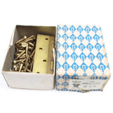 50x Nettlefolds CSK Brass Screws – 1 1/4” x 12 & 3x Washered 4" Butt Hinges