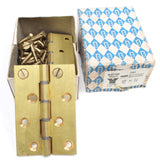 50x Nettlefolds CSK Brass Screws – 1 1/4” x 12 & 3x Washered 4" Butt Hinges