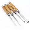 4x Old Mortice Chisels - 5mm, 6mm, 8mm, 16mm (Ash)