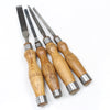 4x Old Mortice Chisels - 5mm, 6mm, 8mm, 16mm (Ash)