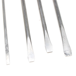 4x Old Wooden Handled Screwdrivers (Ash)