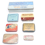 7x Old Tins
