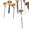 12x Old Engravers Tools / Engraving Tools (Beech)