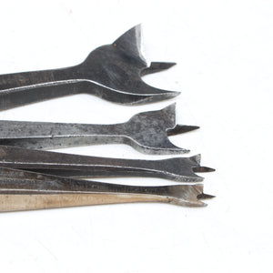 4x Old Drill Bits - 1/4" - 1 1/8"