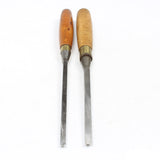 2x Old Marples Sash Mortice Chisels – 6mm, 8mm (Boxwood)