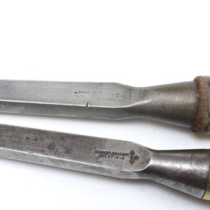 2x Old Marples Sash Mortice Chisels – 6mm, 8mm (Boxwood)