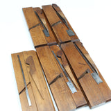 5x Early Mutter Hollow and Round Planes (Beech)