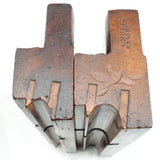 2x C Nurse (Brighton) Wooden Planes - Bead - 5/8", 7/8" (Beech)