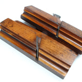 2x C Nurse (Brighton) Wooden Planes - Bead - 5/8", 7/8" (Beech)