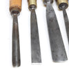 7x Frost Wood-Carving Tools (Beech, Mahogany) - OldTools.co.uk