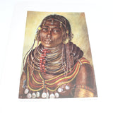 Old Joy Adamson Print Of African Tribes Person