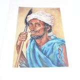 Old Joy Adamson Print Of African Tribes Person