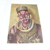 Old Joy Adamson Print Of African Tribes Person