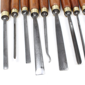 Large Addis Woodcarving Tools Set (Mahogany)