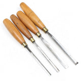 4x Woodcarving Tools (Beech, Boxwood)