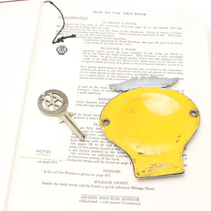 Vintage AA Car Badge, AA Book, AA Key