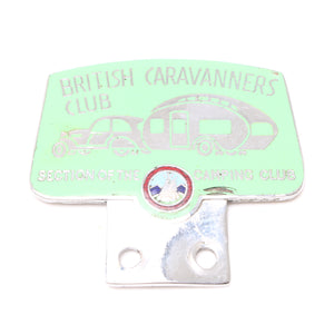 Vintage British Caravanners Club Car Badge