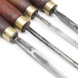 4x Addis Woodcarving Tools (Mahogany)