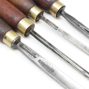 4x Addis Woodcarving Tools (Mahogany)