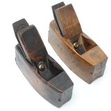 2x Old Varvill Wooden Nosing / Masting Planes (Beech)