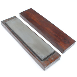 3x Boxed Oilstone Sharpening Stones (Beech, Mahogany)