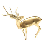 Old Brass Stag Ornament