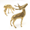 Old Brass Stag and Deer Ornaments