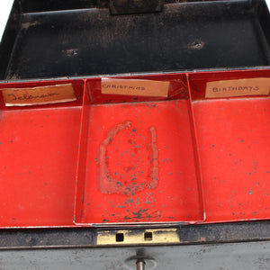Old Money Tin / Savings Tin / Metal Box (A/F) - OldTools.co.uk