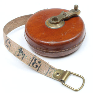 Chesterman Treble Leather Tape Measure No. 1534 - 33ft