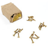 20 x Nettlefolds C’Sunk Brass Screws – 1” x 9