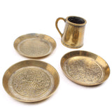 3x Vintage Small Indian Coasters + Small Peerage Tankard