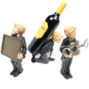 Novelty Waiter Wine Bottle and Corkscrew Holder Set