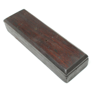 Boxed Large Oilstone Natural Sharpening Stone - Fine (Mahogany)