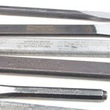 10x Old Small Engineers Cold Chisels (UK)