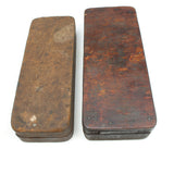 2x Boxed Oilstone Sharpening Stones - Medium & Fine - OldTools.co.uk