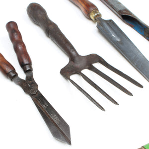 Old Small Garden Tools (Ash, Beech) - OldTools.co.uk
