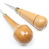 2x Vintage Awls (Beech, Fruitwood)