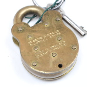 Vintage Squire Solid Brass Padlock