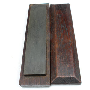 Boxed Oilstone Sharpening Stone - Very Fine (Mahogany) - OldTools.co.uk