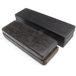 2x Boxed Oilstone Sharpening Stone - Medium / Fine (Mahogany) - OldTools.co.uk