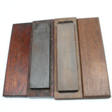 2x Boxed Oilstone Sharpening Stone - Medium / Fine (Beech, Mahogany) - OldTools.co.uk