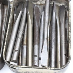 2x Tins of Old Ratchet Screwdriver Bits - OldTools.co.uk