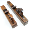 Old Wooden Jack Plane and Narrow Fore Plane (Beech) - OldTools.co.uk
