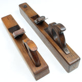 Old Wooden Jack Plane and Narrow Fore Plane (Beech) - OldTools.co.uk