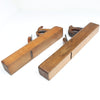 Old Wooden Jack Plane and Narrow Fore Plane (Beech) - OldTools.co.uk