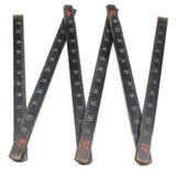 Old Black Zig-Zag Rule - 6ft (Beech) - OldTools.co.uk