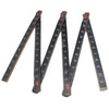 Old Black Zig-Zag Rule - 6ft (Beech) - OldTools.co.uk