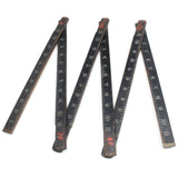Old Black Zig-Zag Rule - 6ft (Beech) - OldTools.co.uk
