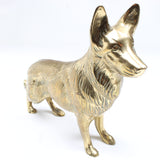 Old Brass Dog Ornament